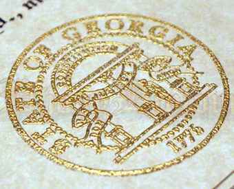 Fake Diploma Raised Gold Official State Seal